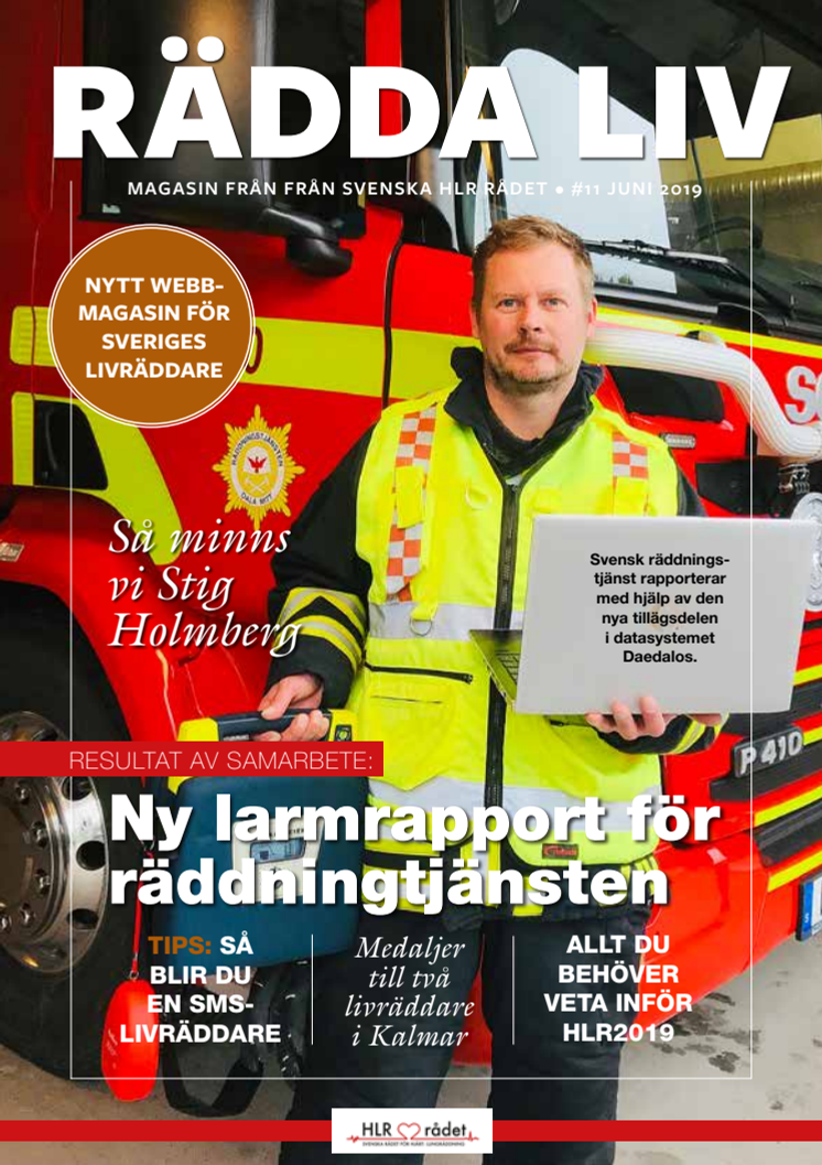 Svenska HLR-rådets magasin Rädda Liv #11 2019
