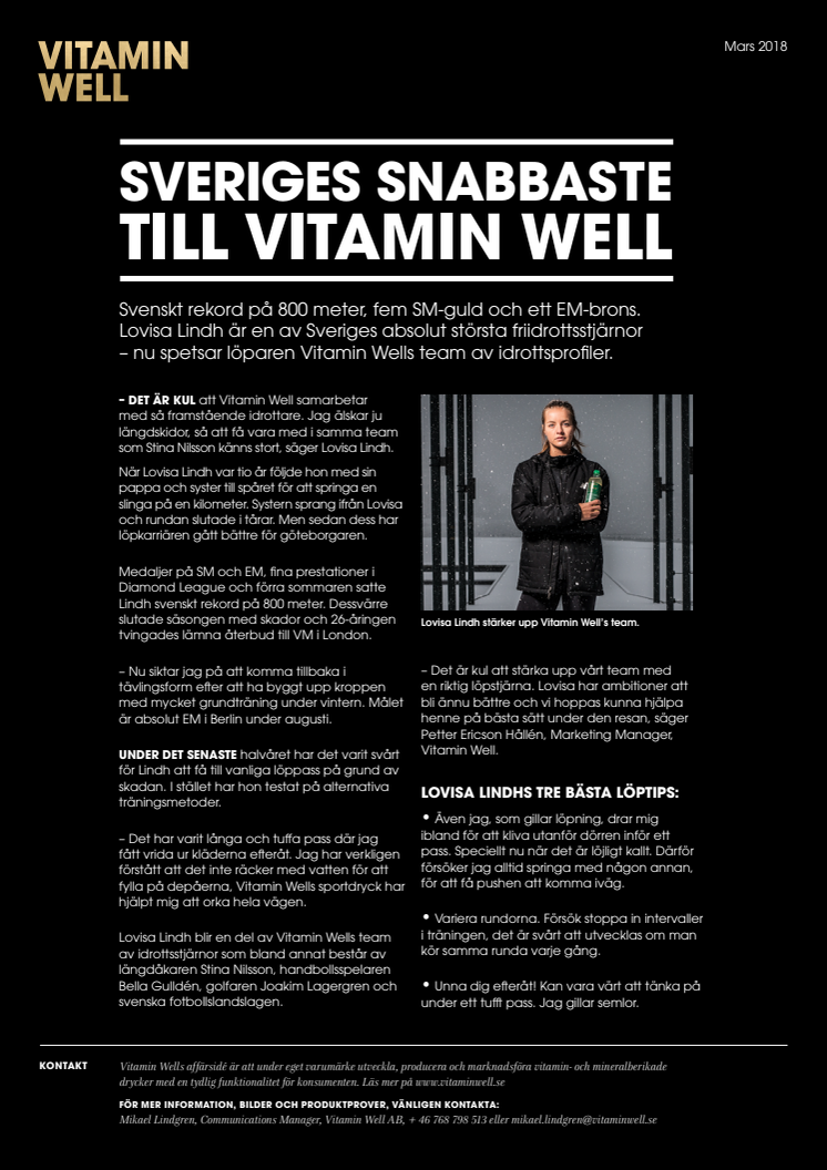 Sveriges snabbaste till Vitamin Well
