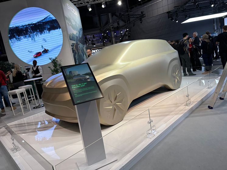 Skoda designstudie på eCarExpo i Göteborg