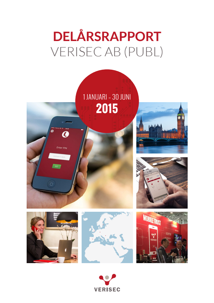 Verisecs delårsrapport januari - juni 2015
