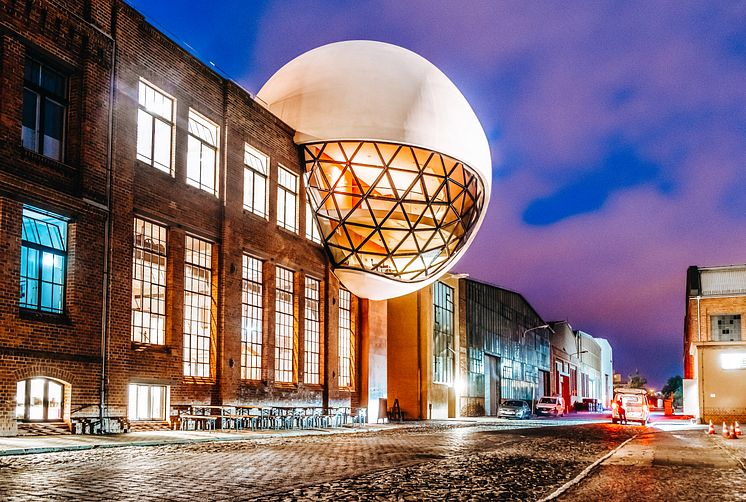 Leipzig_Niemeyer_Sphere_in_der_Nähe_der_Baumwollspinnerei