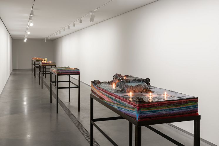 Installation view, The Deep West Assembly, Cauleen Smith. Astrup Fearnley Museet, 2024. Photo: Christian Øen.