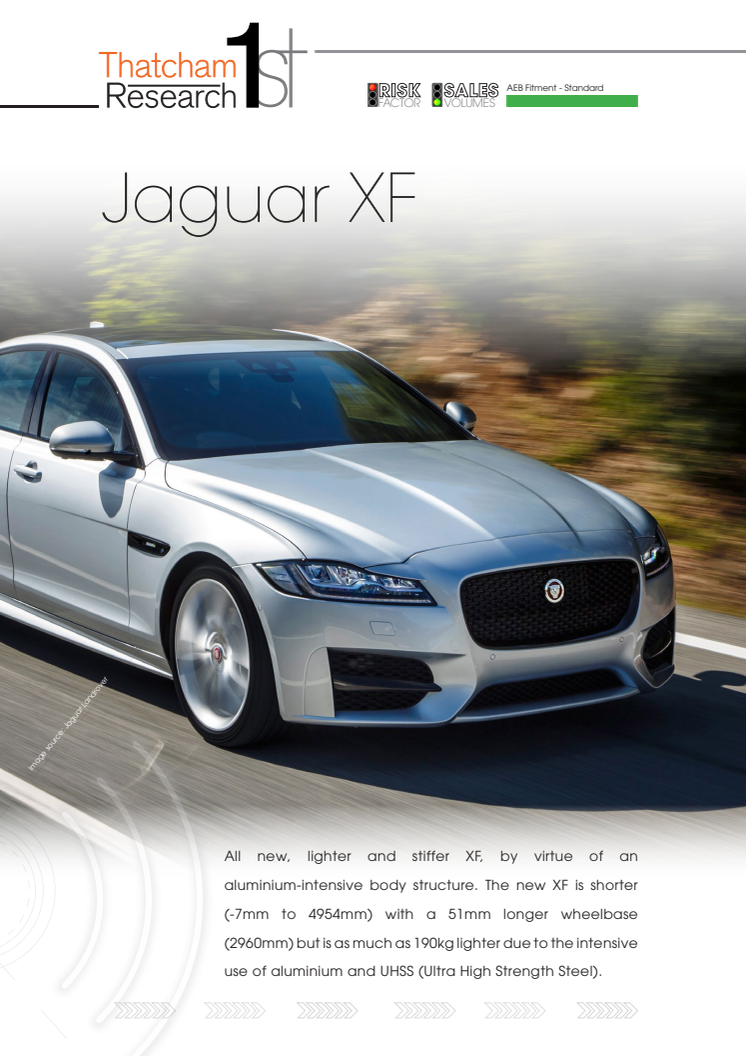 Thatcham 1st : Jaguar XF