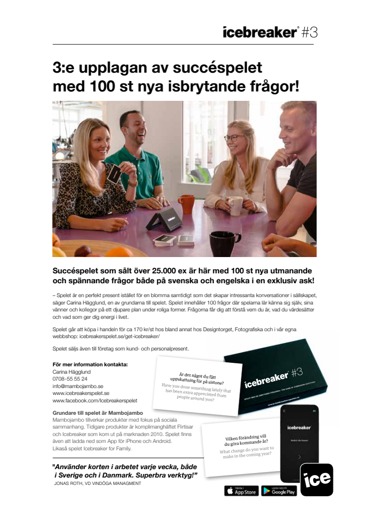 Succéspelet Icebreaker lanserar nytt spel!