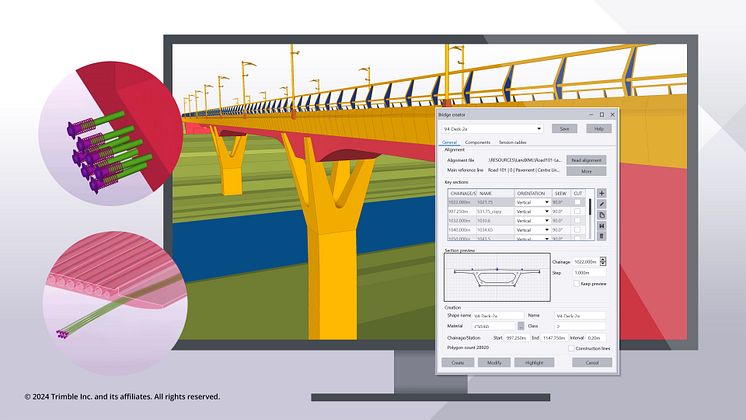 Tekla2024-TS-Improved and integrated Bridge Creator