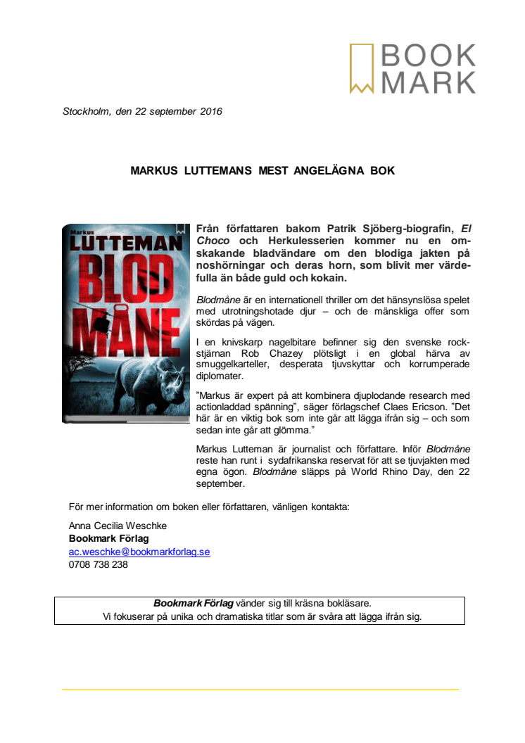 Markus Luttemans mest angelägna bok  