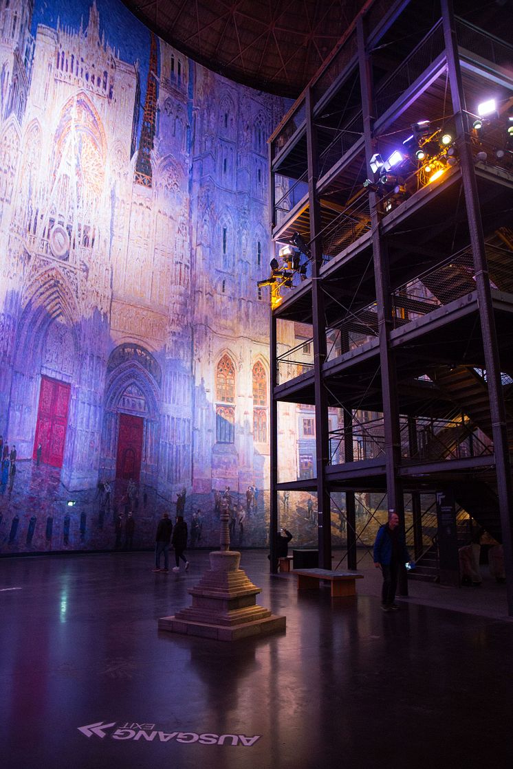 Kathedrale von Monet im Panometer Leipzig - Foto: Elli Flint