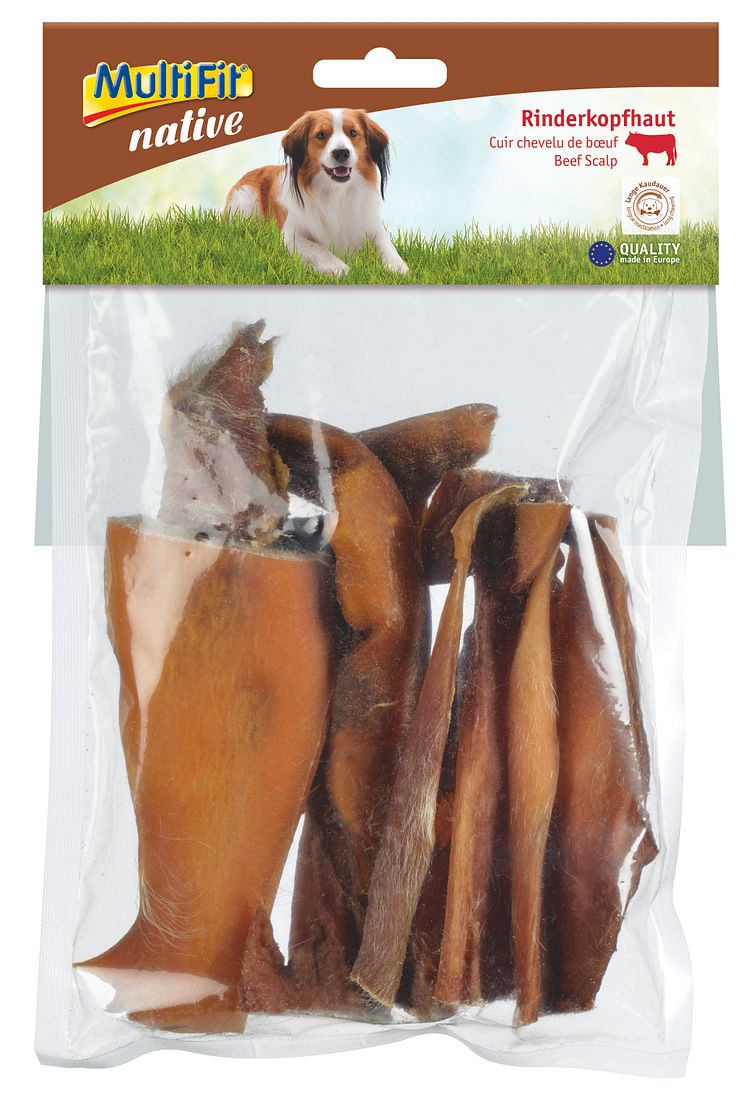 MultiFit native Snacks: Rinderkopfhaut