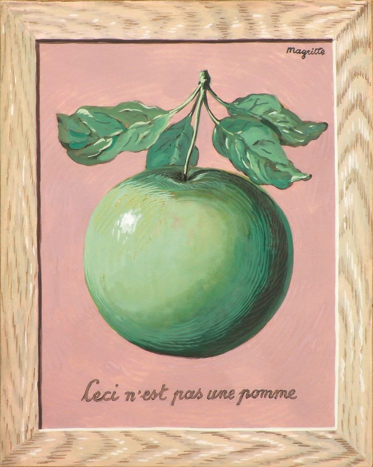 René Magritte, (Ceci n'est pas une pomme) © Bildupphovsrätt, Stockholm 2022