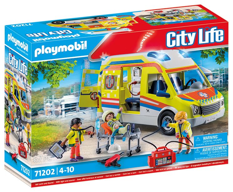 Rettungswagen mit Licht und Sound (71202) von PLAYMOBIL