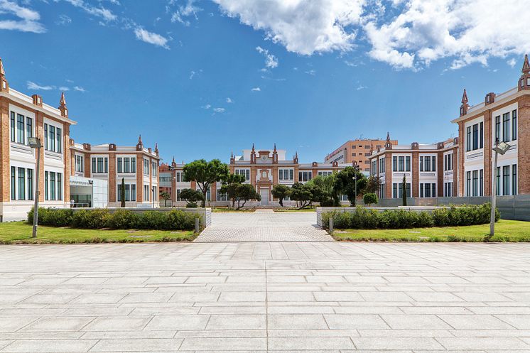 Den gamle tobaks fabrik i Malaga, Andalusien