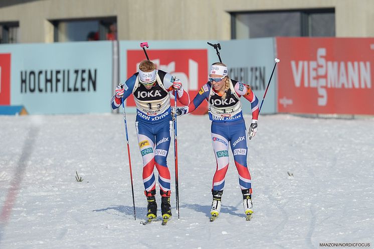 Johannes og Tiril mix VM Hochfilzen