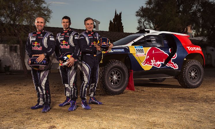 Team Peugeot Total och Peugeot 2008 DKR är redo för världens tuffaste rally, Paris-Dakar.