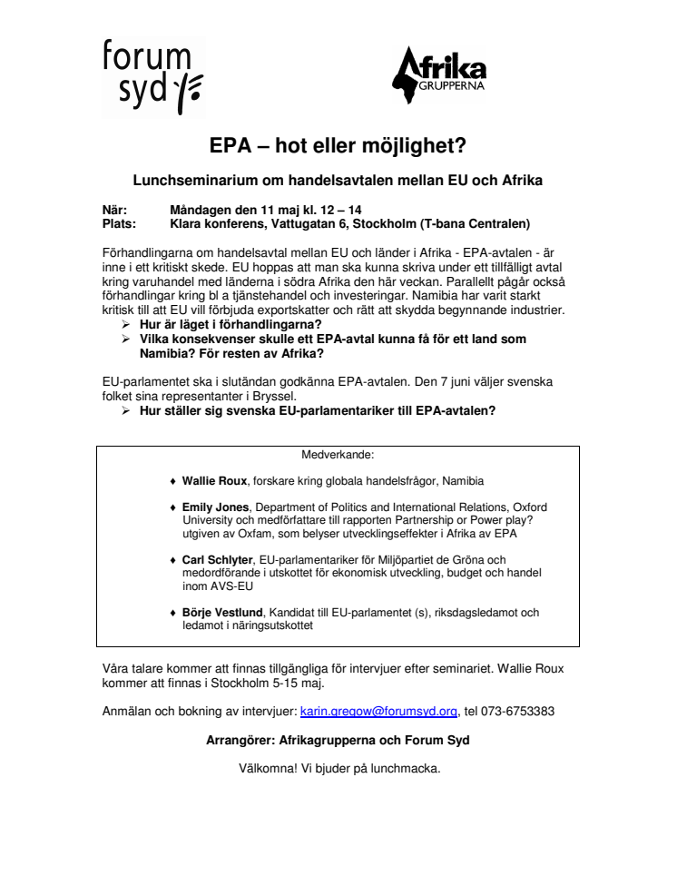 EPA-hot eller möjlighet?