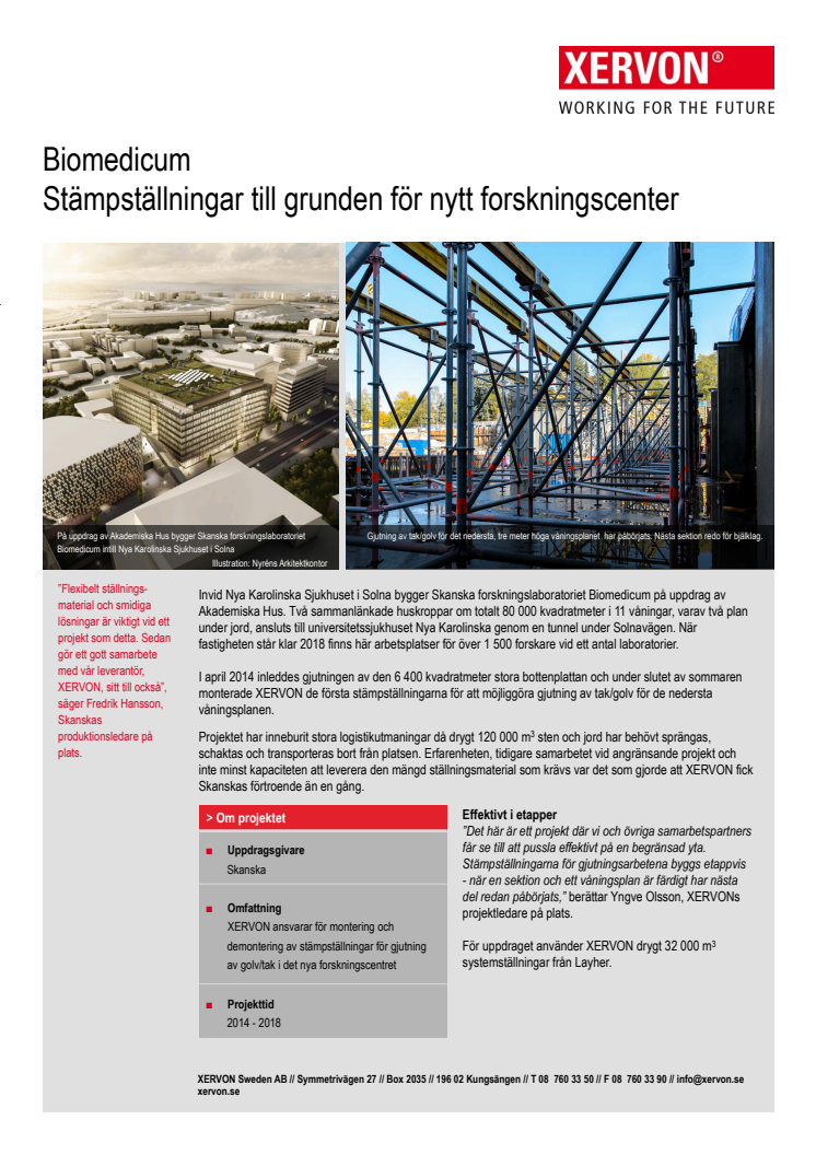 Kundcase: Stämpställningar till grunden för nytt forskningscenter