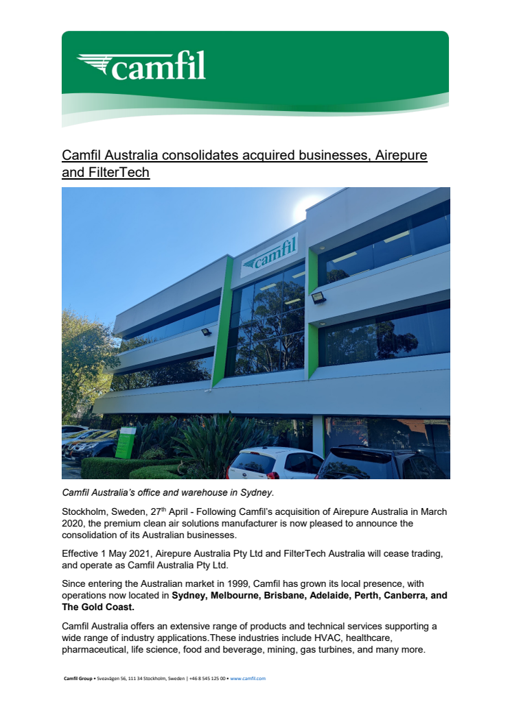 Camfil Australia_Airepure rebranding press release.pdf