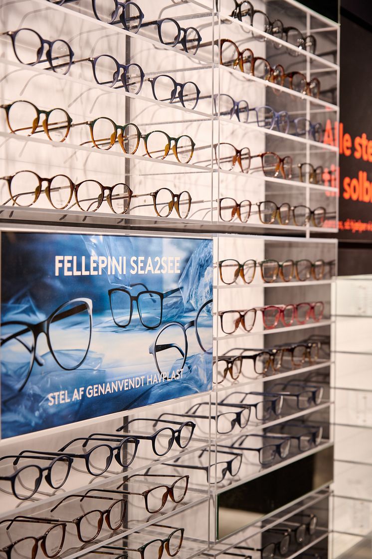 Synsam Recycling Store Fellepini Sea2See-brillekollektion