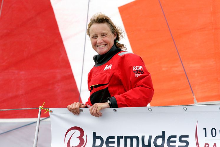 Pip Hare on the Bermudes 1000 race