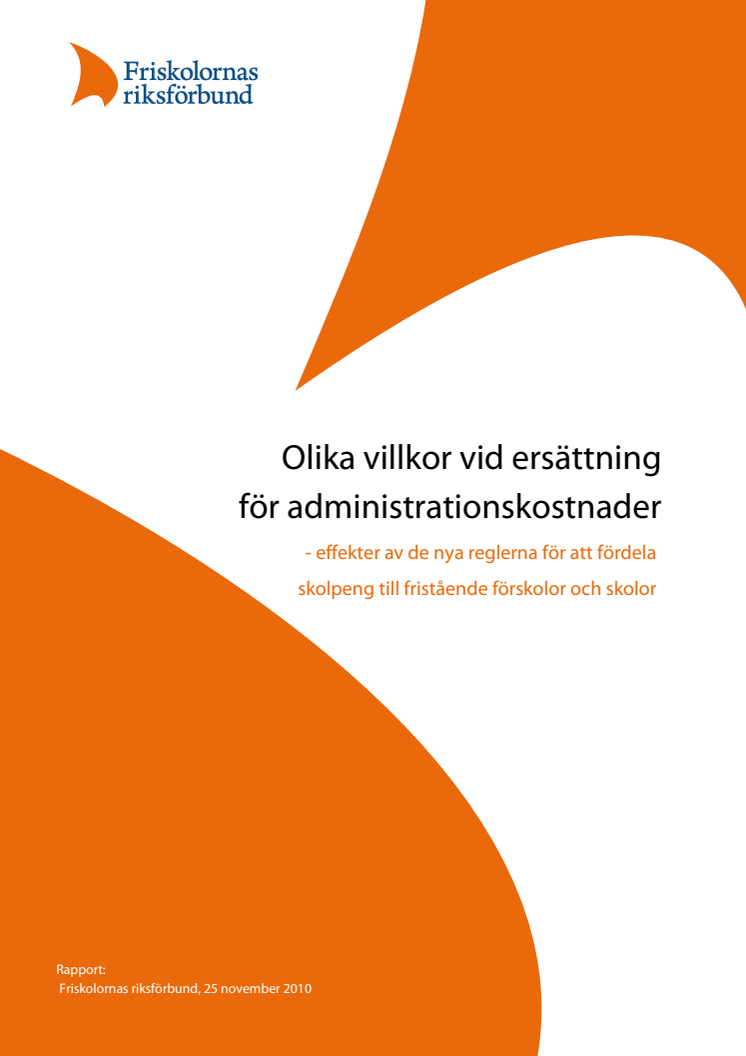 Olika villkor vid ersättning för administrationskostnader