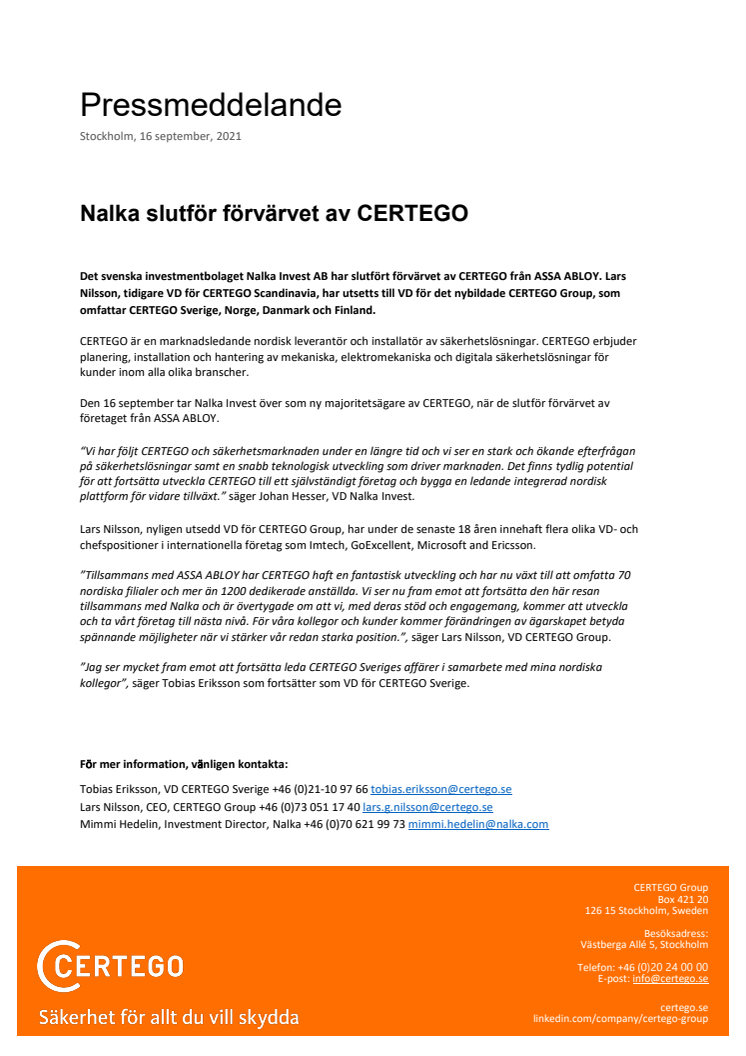 PRESSMEDDELANDE- Nalka slutför förvärvet av CERTEGO.pdf