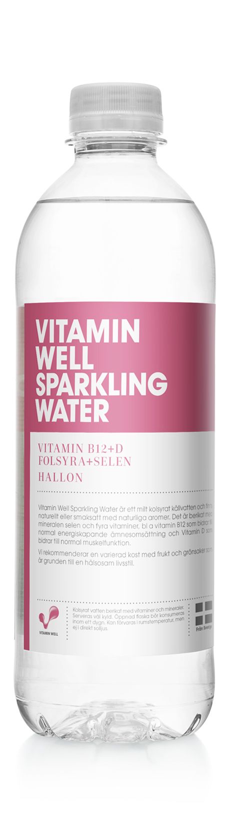 Vitamin Well Sparkling Water Hallon
