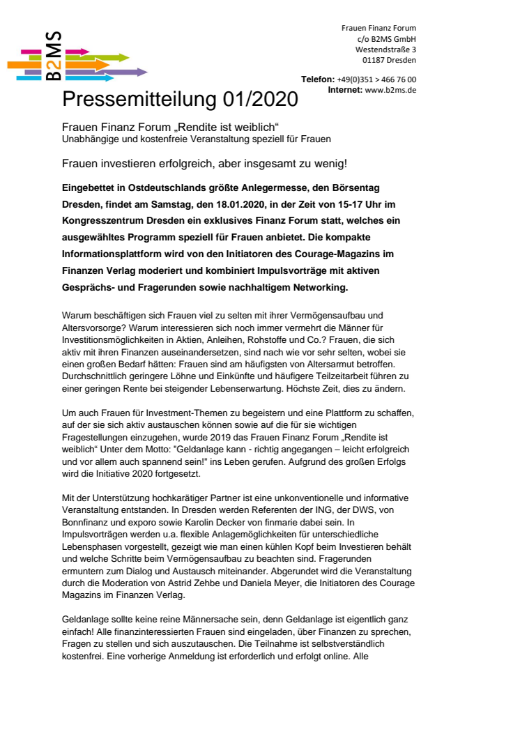 Frauen investieren erfolgreich, aber zu wenig - Frauen Finanz Forum beim Börsentag Dresden