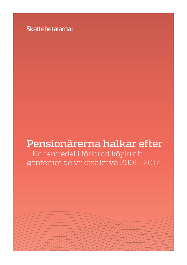 Pensionärerna halkar efter