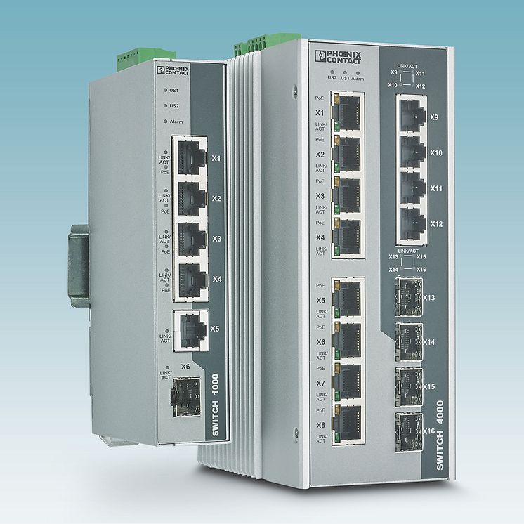 Robuste Power over Ethernet (PoE) switche