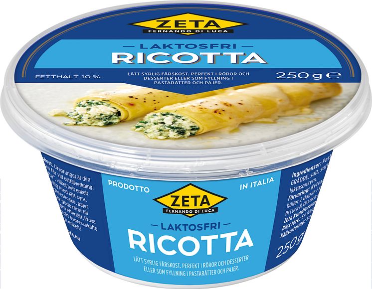 Zeta Ricotta laktosfri produktbild