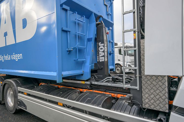 Mercedes-Benz eActros med eldriven lastväxlare