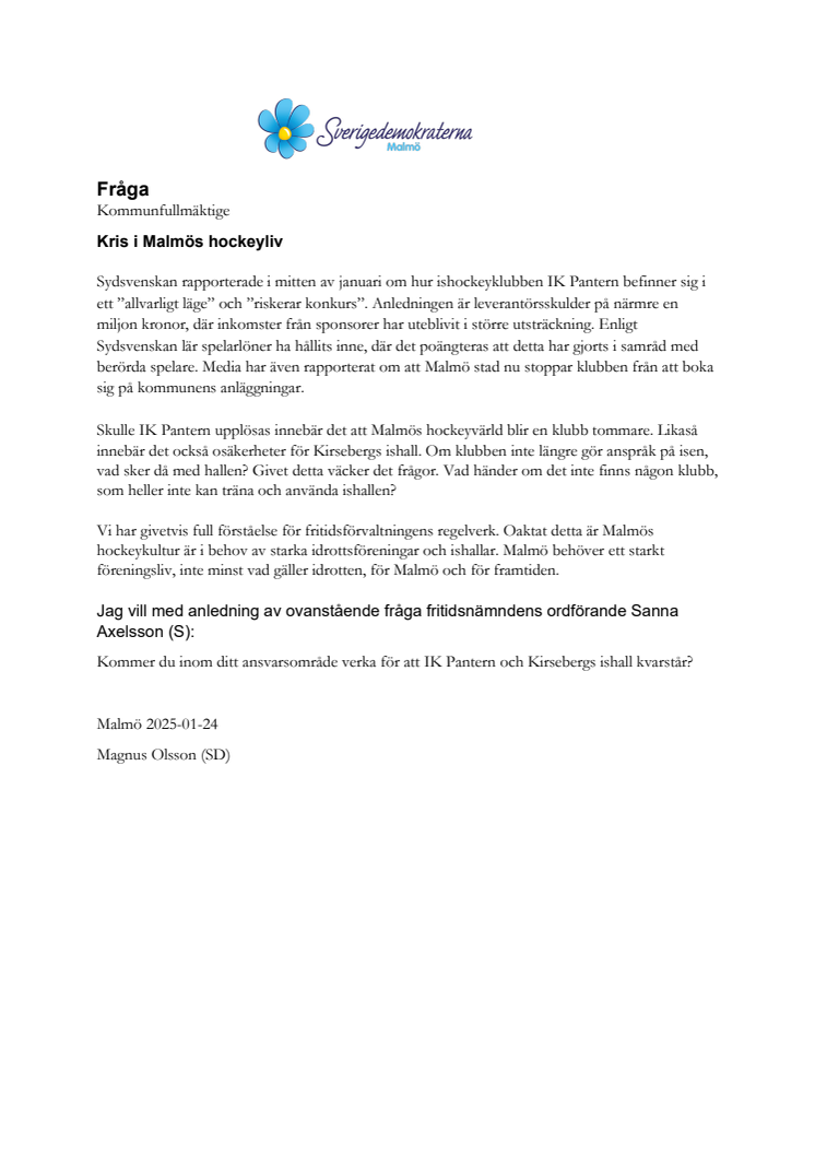 Olsson Fråga (SD) till Sanna A om Pantern.pdf