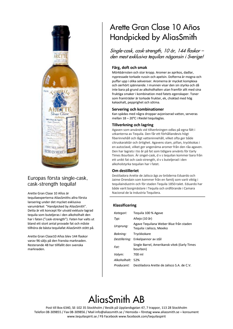 Arette Gran Clase 10 Años Handpicked by AliasSmith
