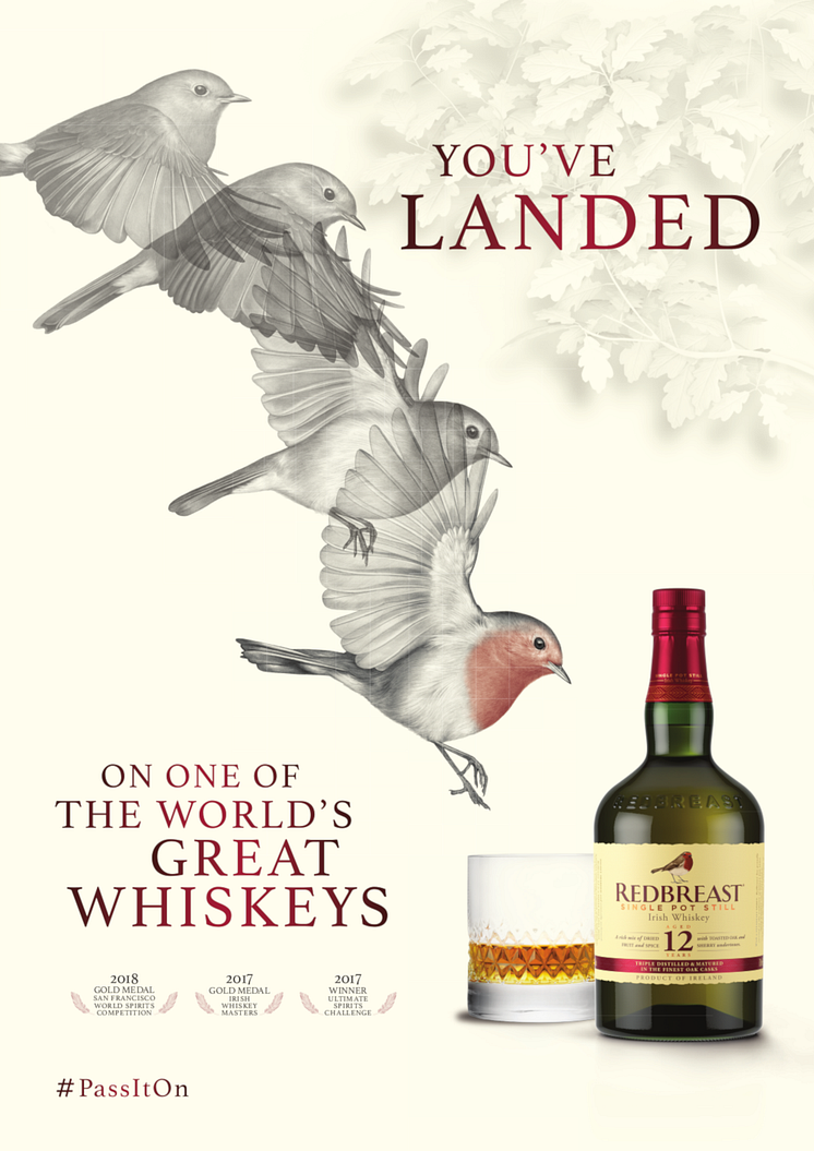 Keyvisual Redbreast "You've landed" 