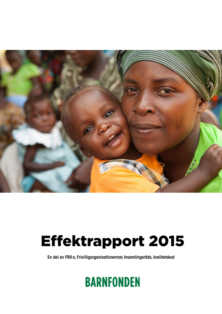 Barnfondens Effektrapport 2015