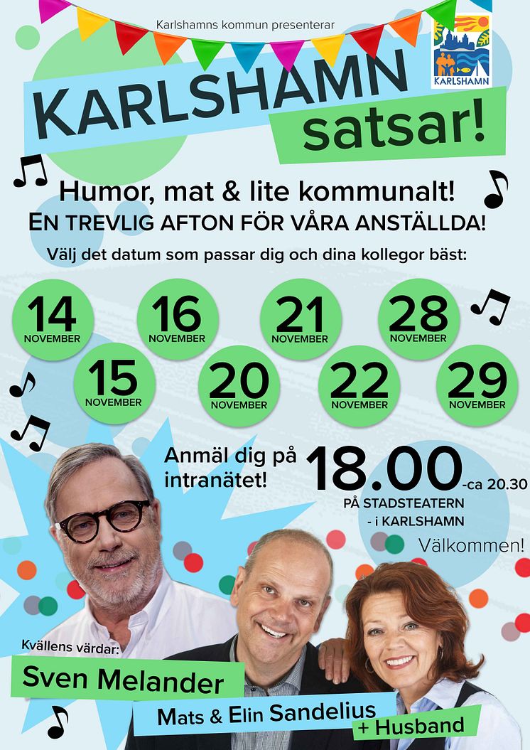 Karlshamn satsar affisch