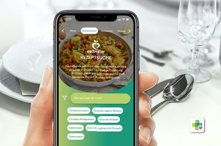 APPzumARZT inkl. eatbetter Rezeptsuche