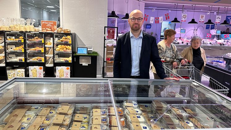 Tom Jørgen Gangsø på supermarked