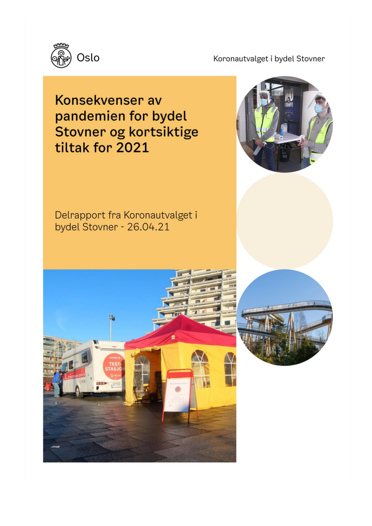 Koronautvalget i Bydel Stovner - delrapport om barn og unge, april 2021