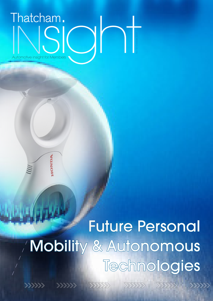 Future Personal Mobility & Autonomous Technologies