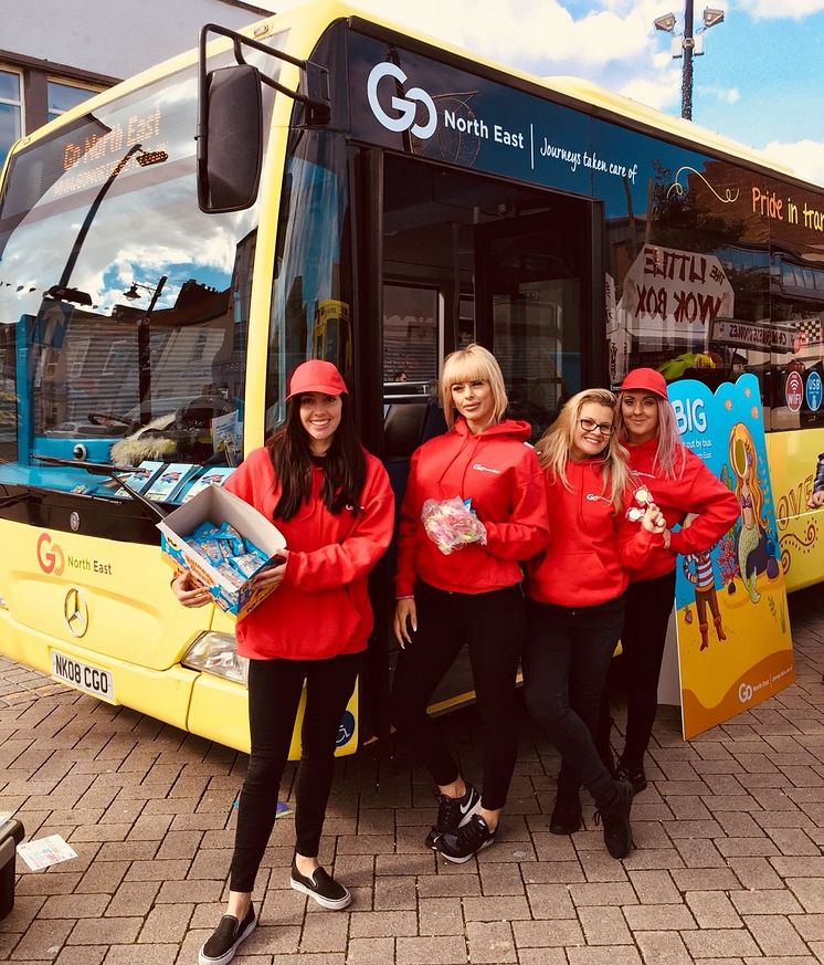 The Go North East team at this year's Sunderland Pride.