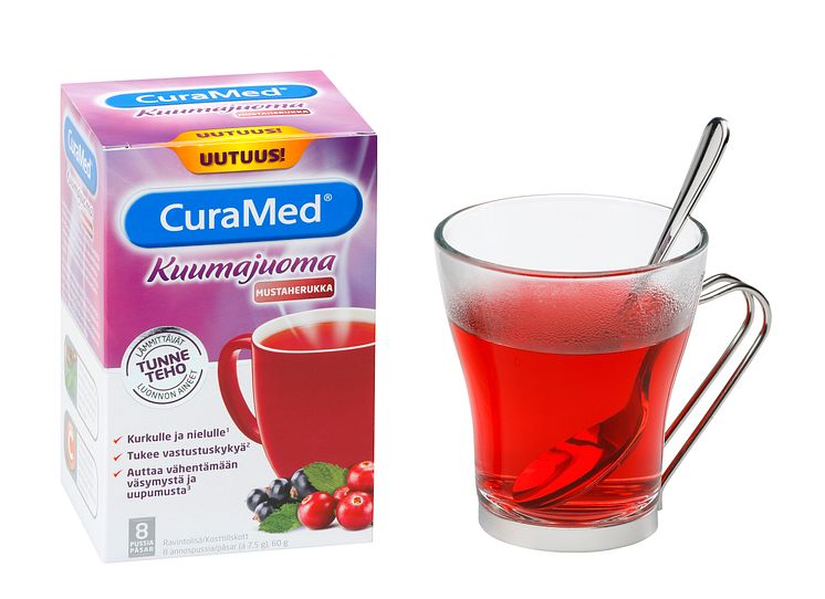 CuraMed-kuumajuoma Mustaherukka