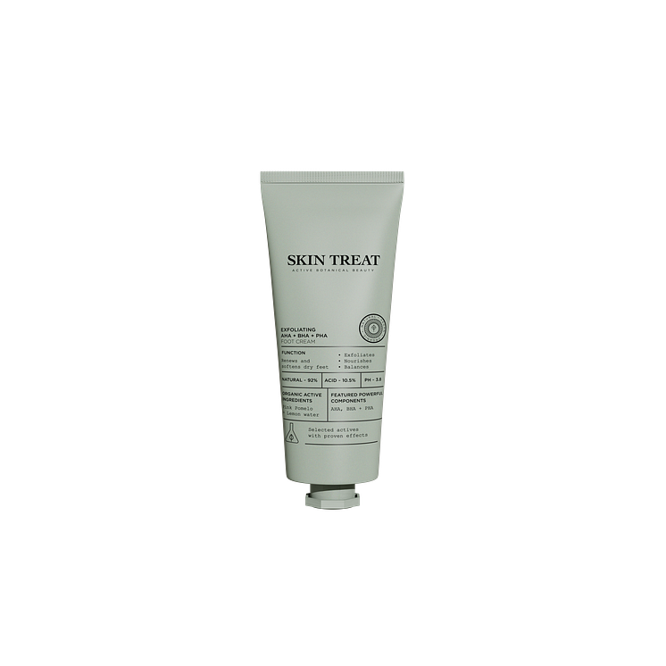 Skin Treat - Exfoliating AHA + BHA + PHA Foot Cream - 4000x4000px - frilagd - utan skugga