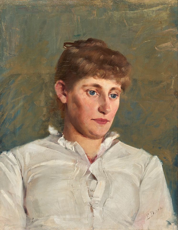 Elin Danielson-Gambogi, Hanna Rönnberg, odat. Olja på duk, 57x44,5 cm. Önningebymuseet. 