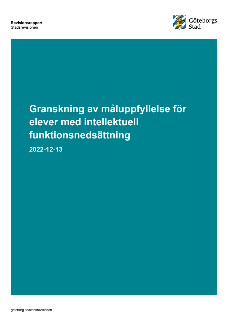 Revisionsrapport – Granskning av måluppfyllelse för elever med intellektuell funktionsnedsättning (2022-12-13).pdf