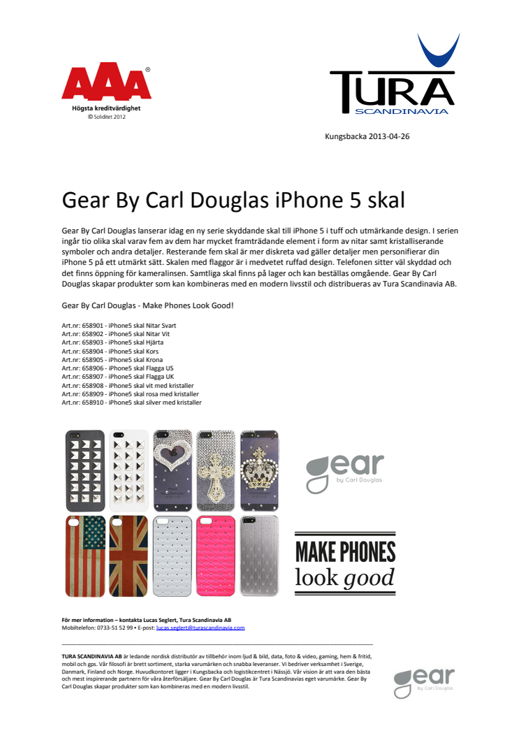 Gear By Carl Douglas iPhone 5 skal