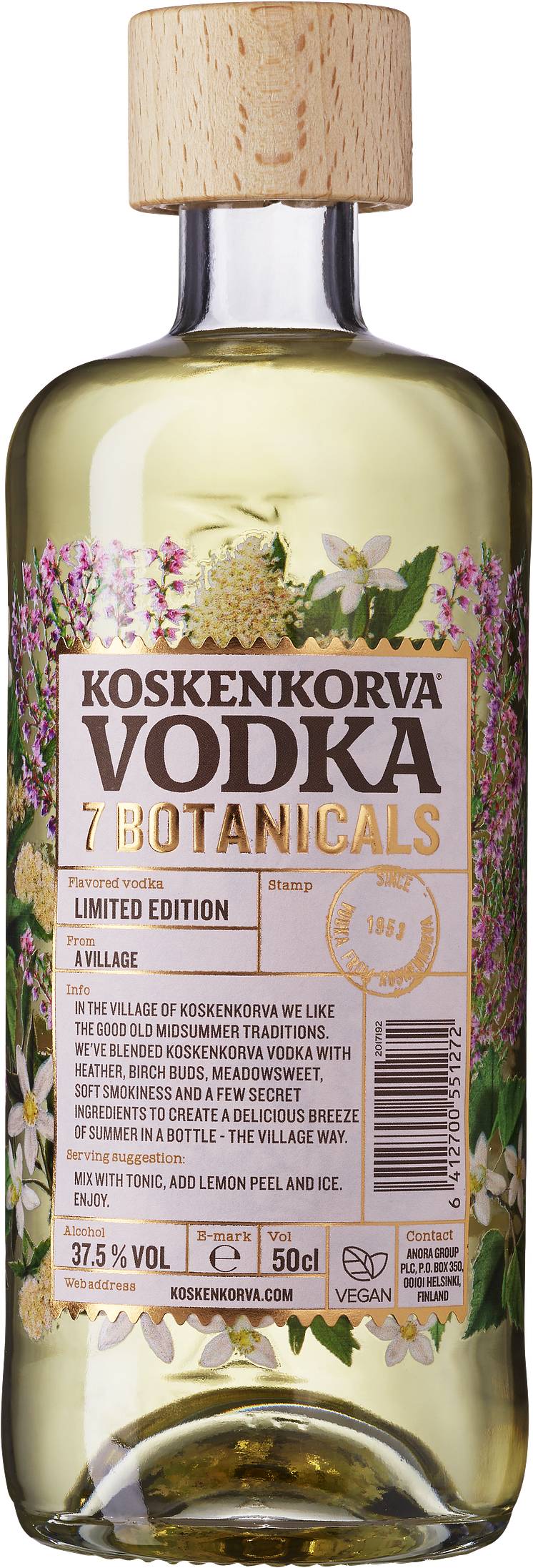 Koskenkorva Botanicals packshot