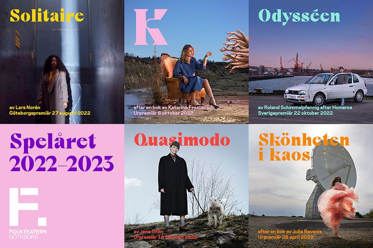 Folkteatern spelåret 2022/2023, med titlar