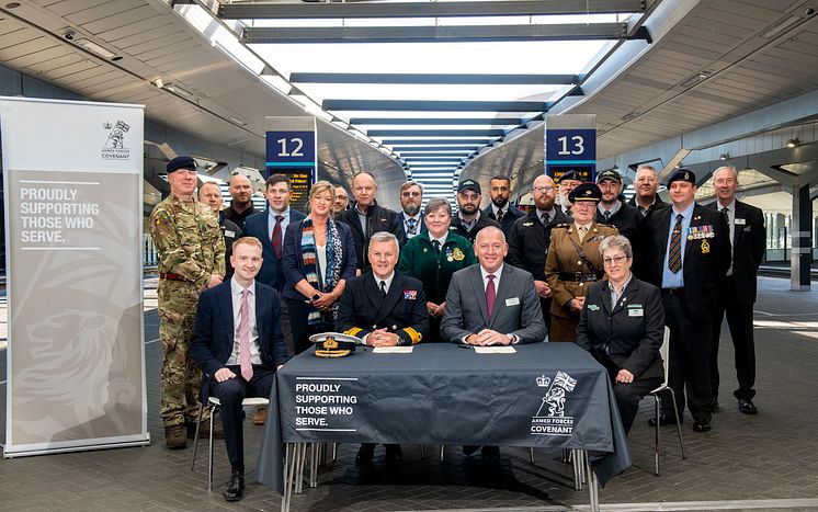 The signing ceremony took place at London Bridge station