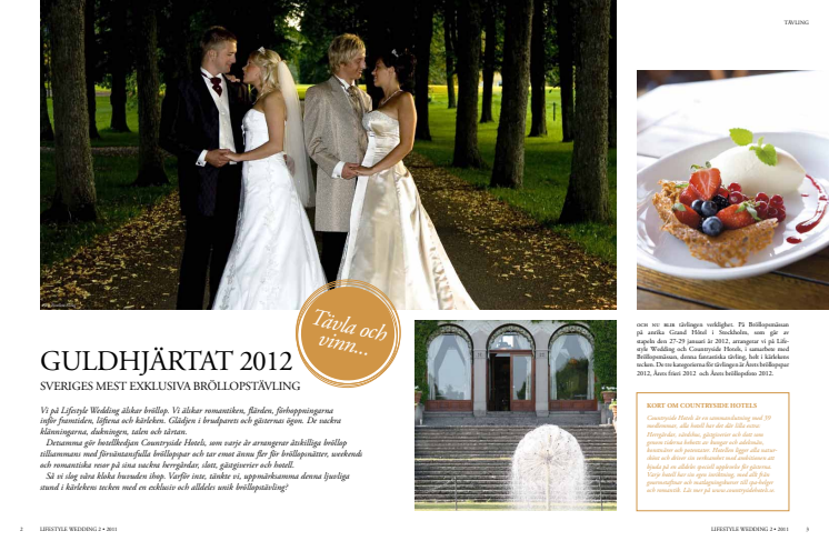 Artikel om Countryside Hotels i Lifestyle Wedding