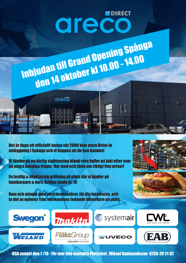 Inbjudan Grand Opening Spånga